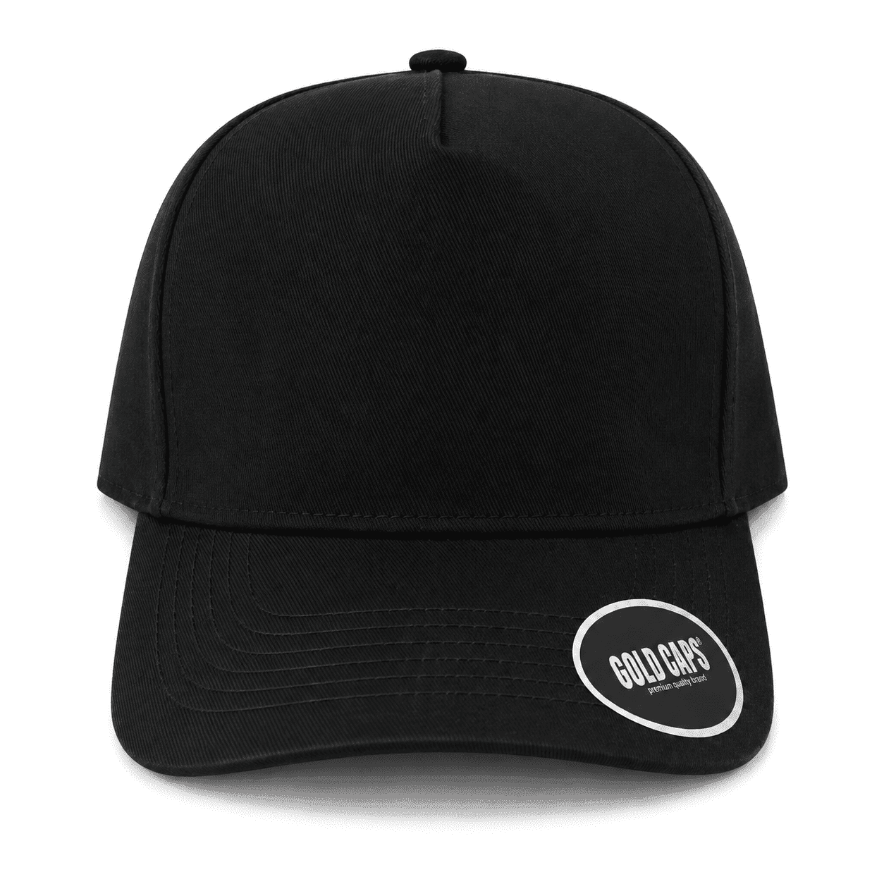 Gorra 5 Paneles de Algodón con Frente Liso